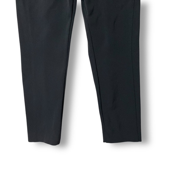 Veronica Beard Scuba Slim Pant Sz 4 Stretch Crop Mid Rise Career Navy Blue - Picture 3 of 10